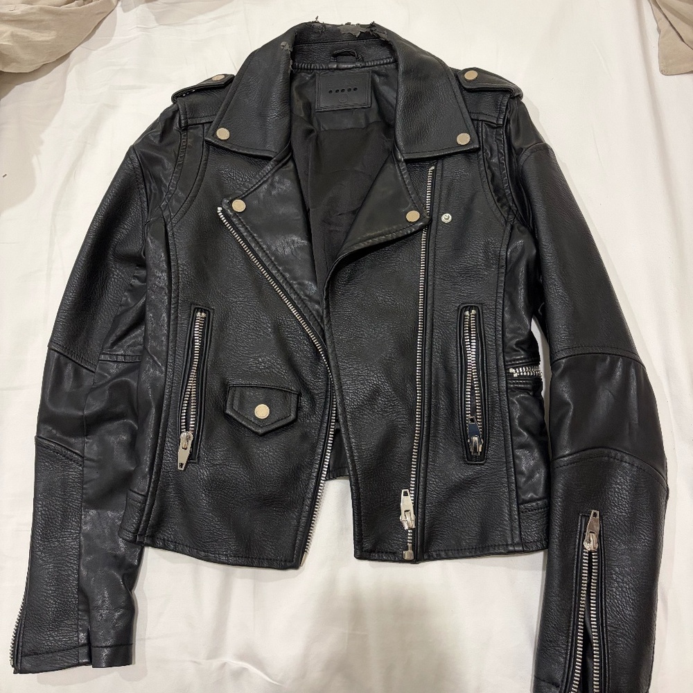 Blank NYC Black Leather Jacket